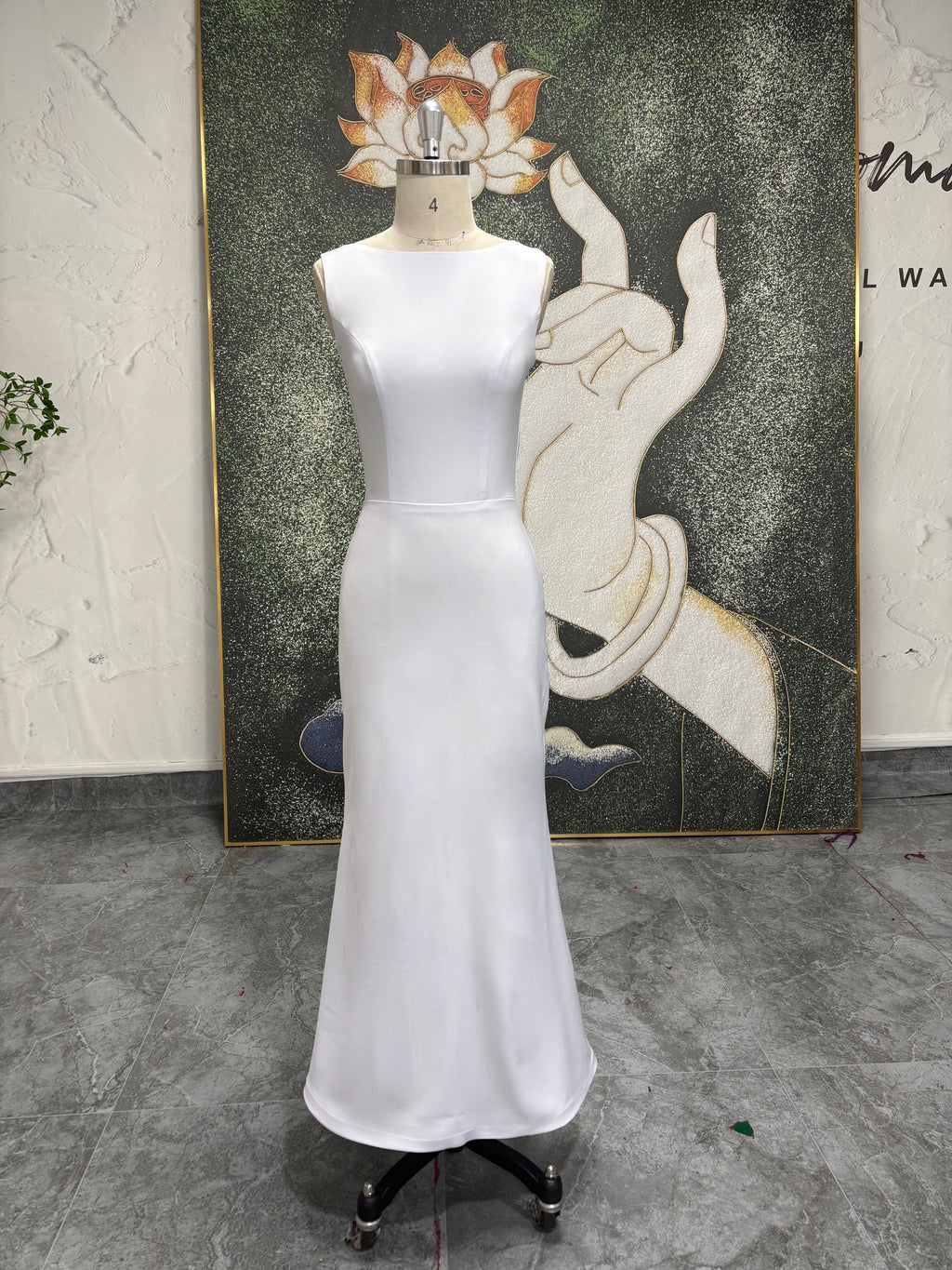 Sexy Low Back Informal Wedding Dress