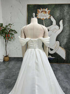 A Line Ivory Wedding Dress