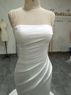 Handmade Beaded Strapless Wedding Dress