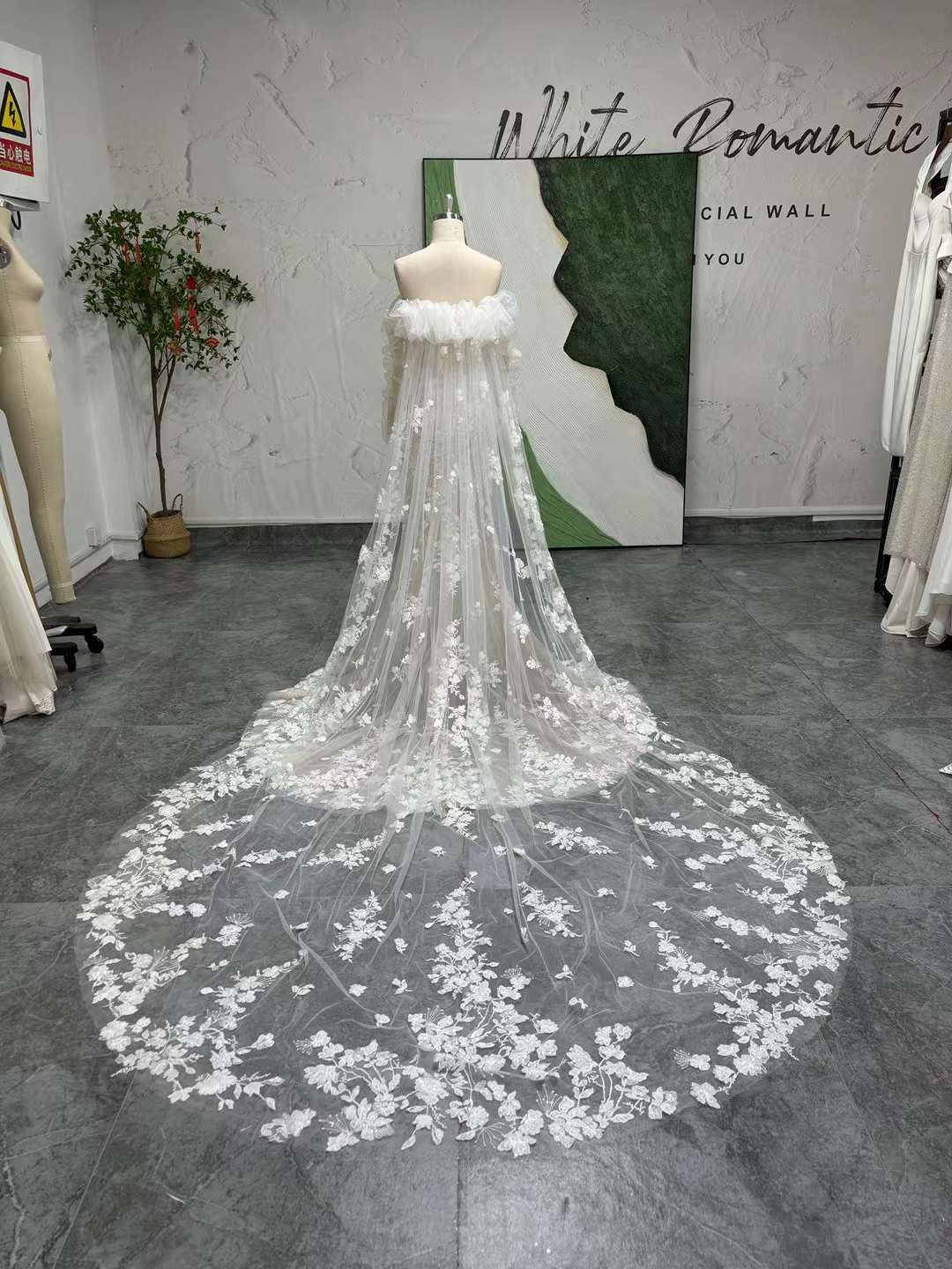 Mermaid Long Sleeve Lace Wedding Dress