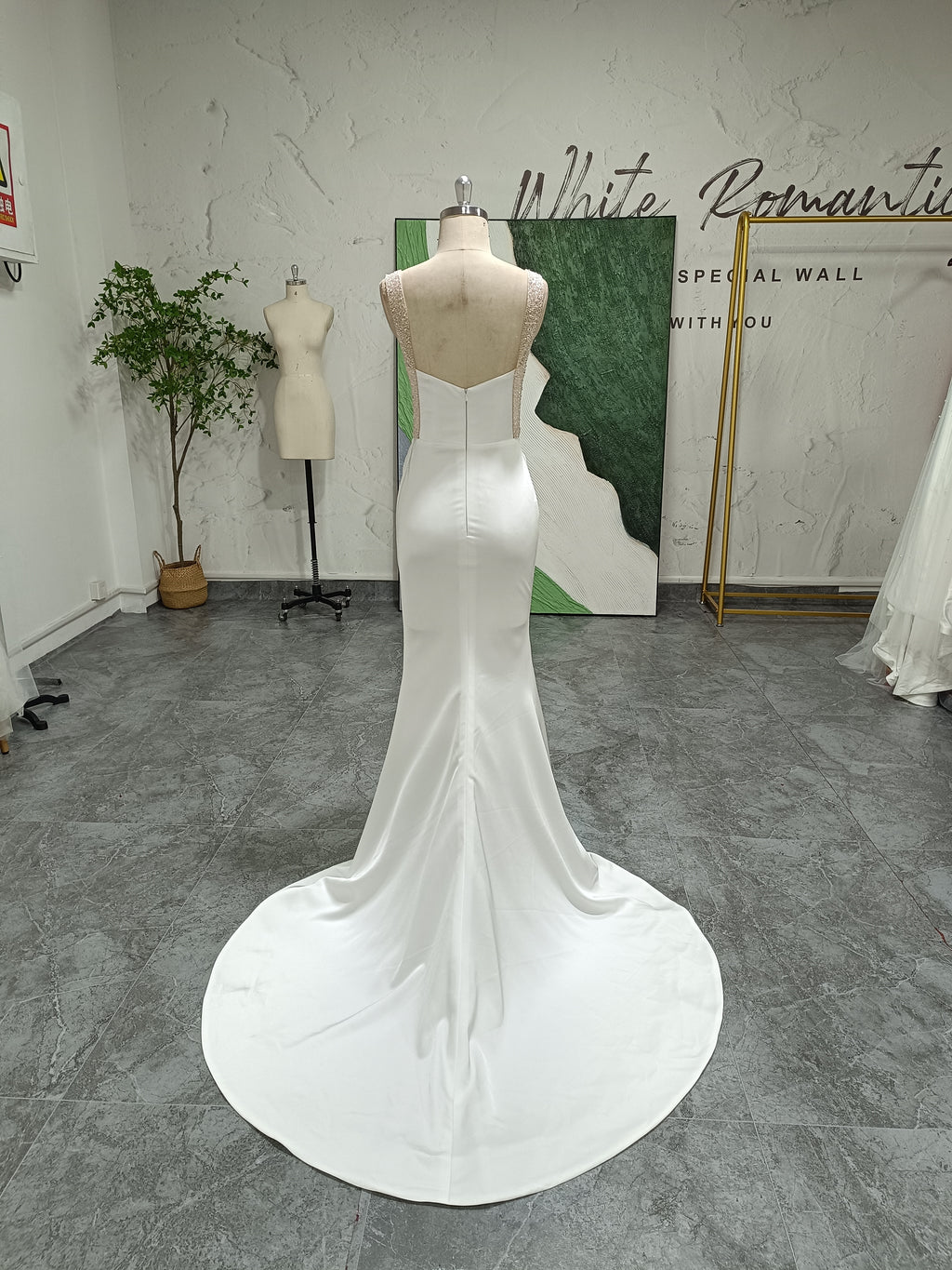 Mermaid Long Tail Wedding Dress