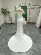 Mermaid Off Shoulder Sleeve Wedding Dress