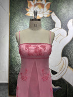 Pink Beaded Prom Dress