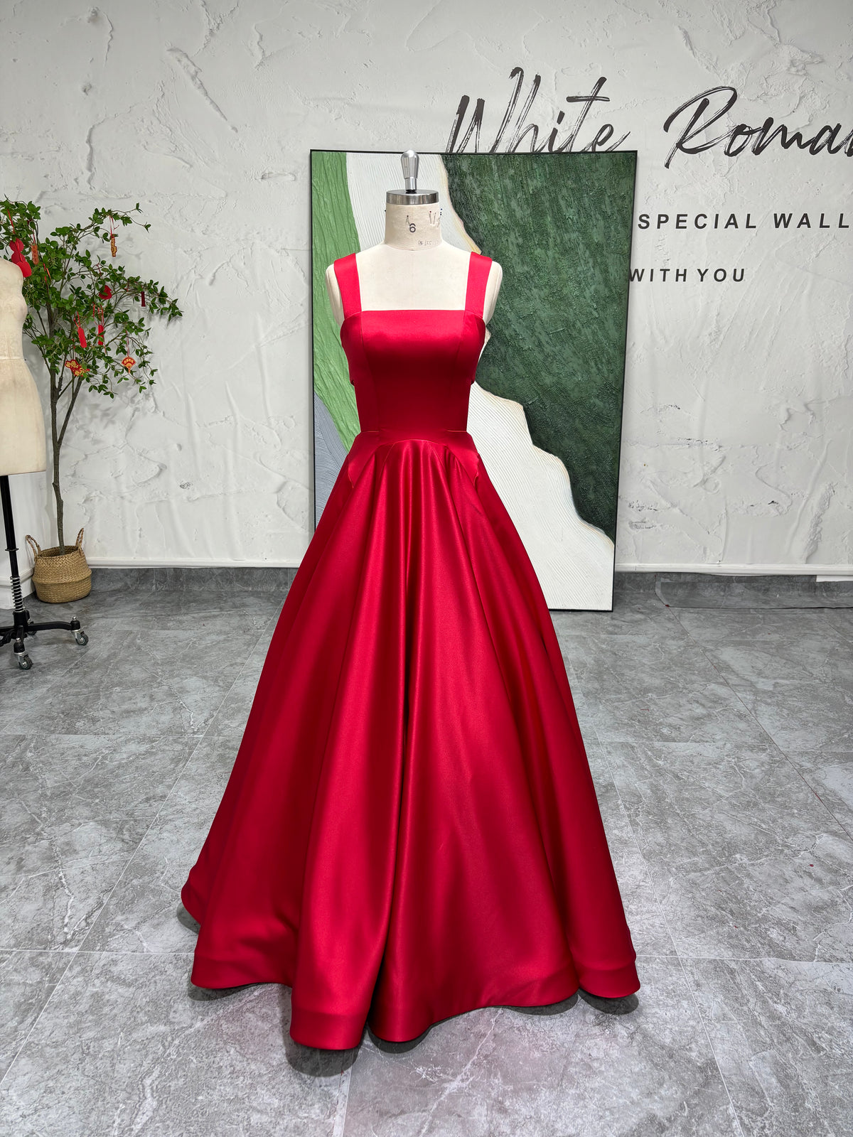 Red Vintage 90S Prom Dress