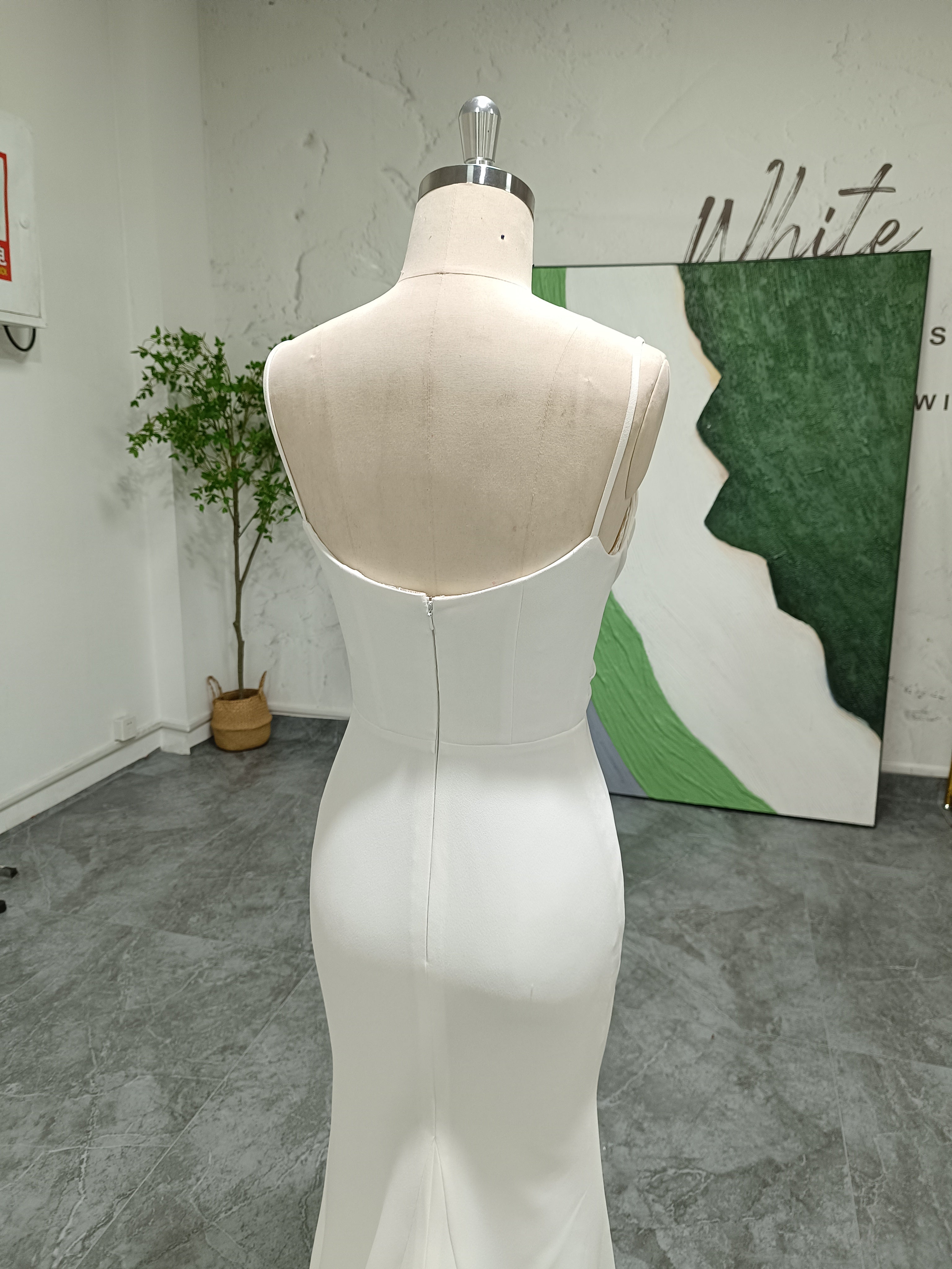 Simple Mermaid Wedding Dress