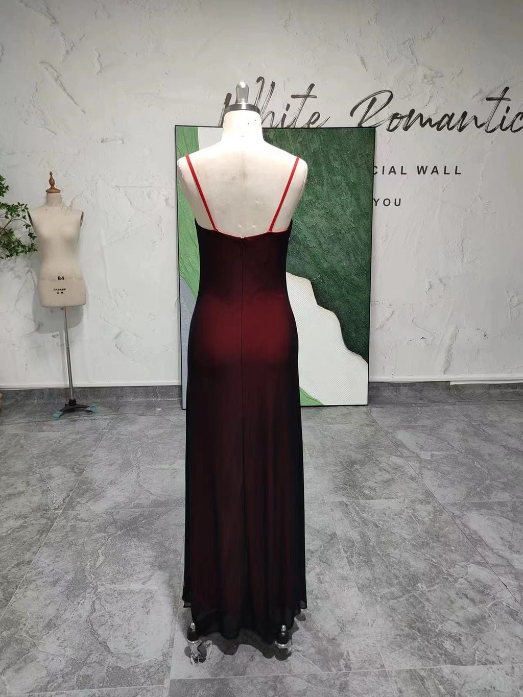 Simple Square Neckline Prom Dress