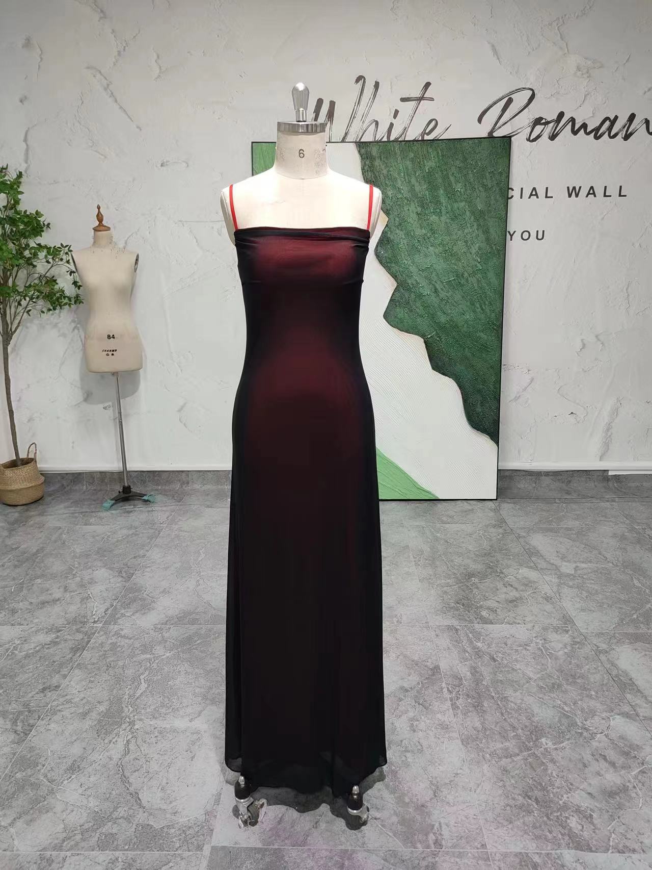 Simple Square Neckline Vintage Prom Dress