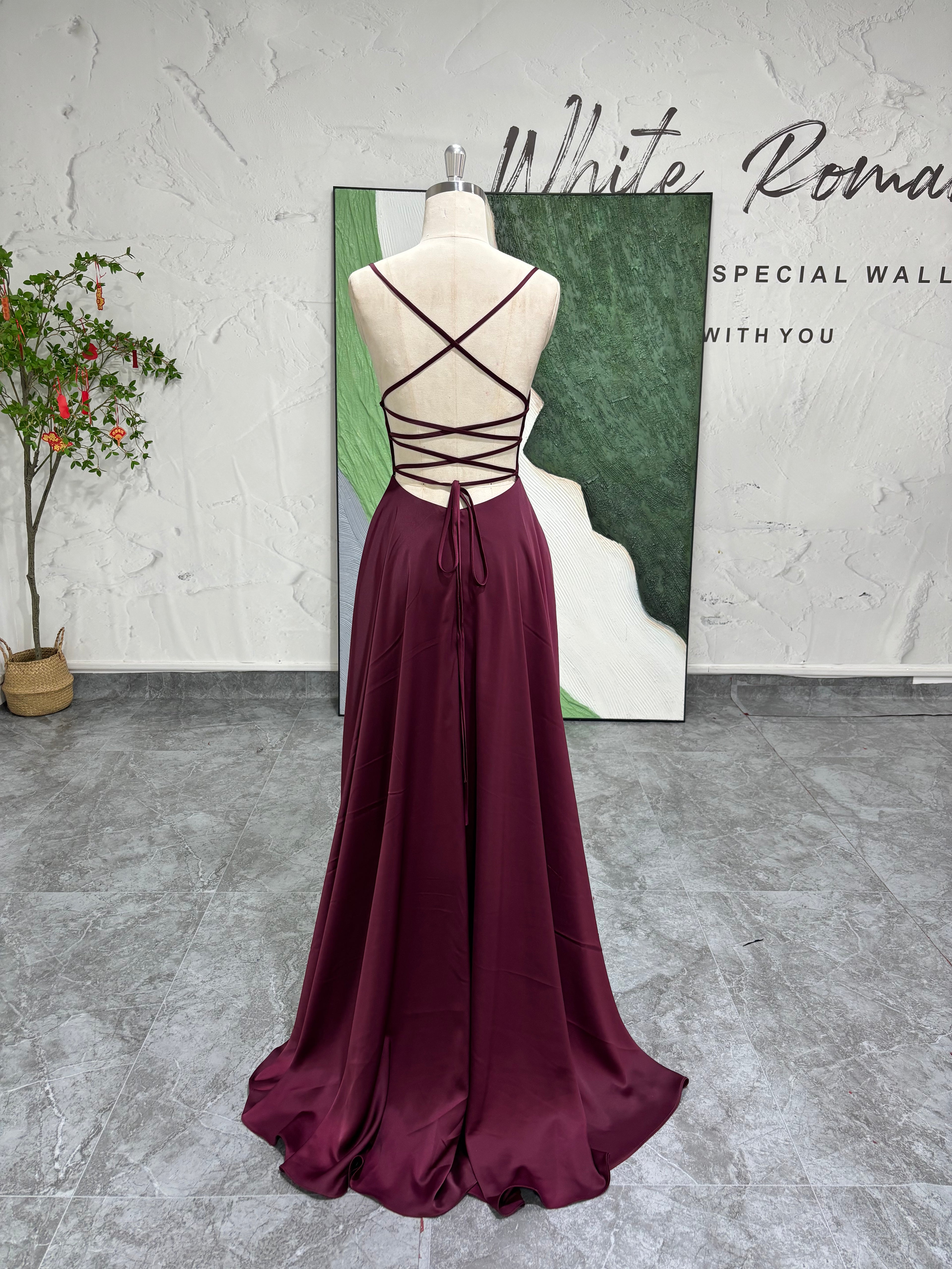 Spaghetti Straps Prom Dress