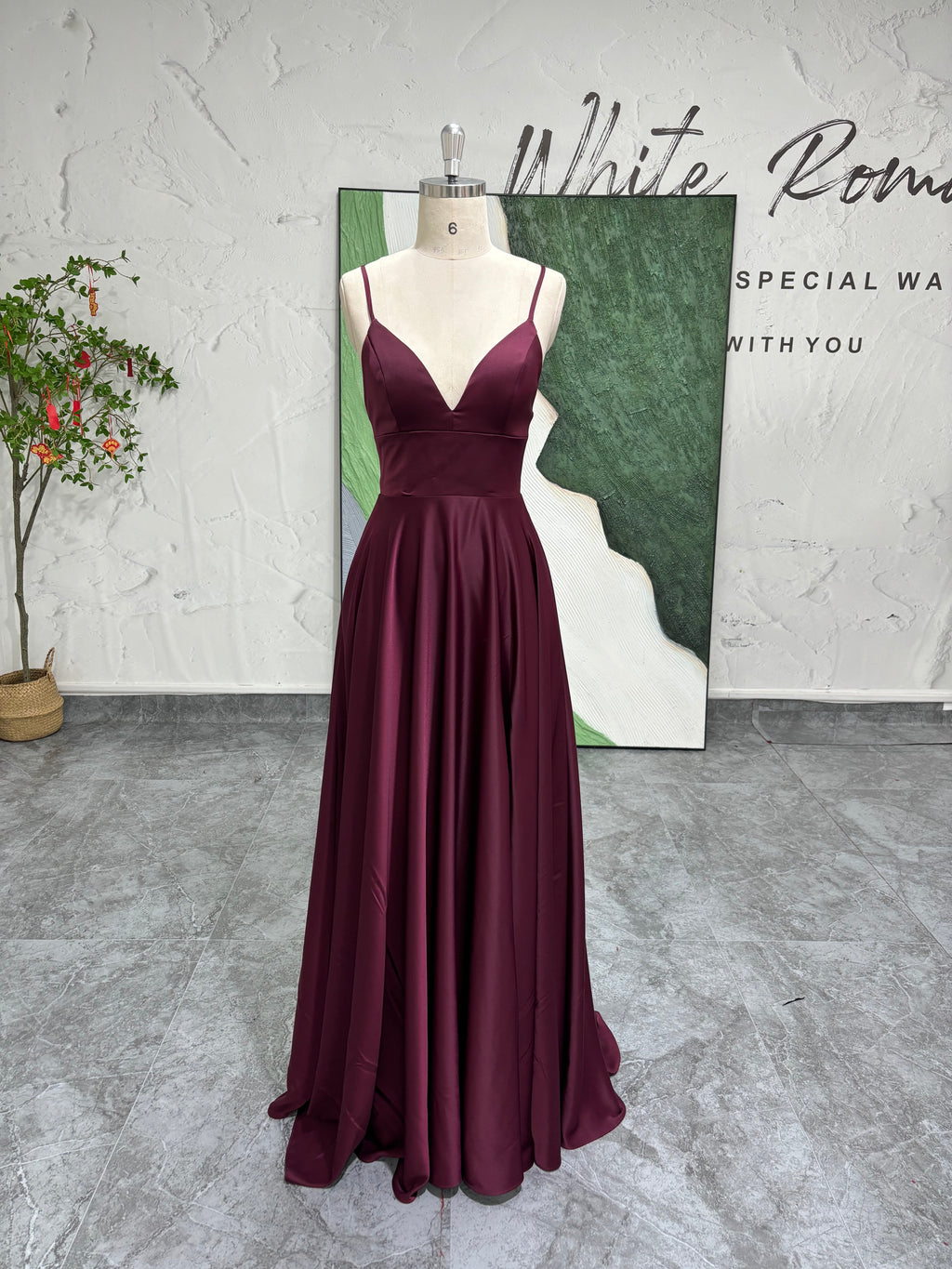 Spaghetti Straps Vintage Prom Dress