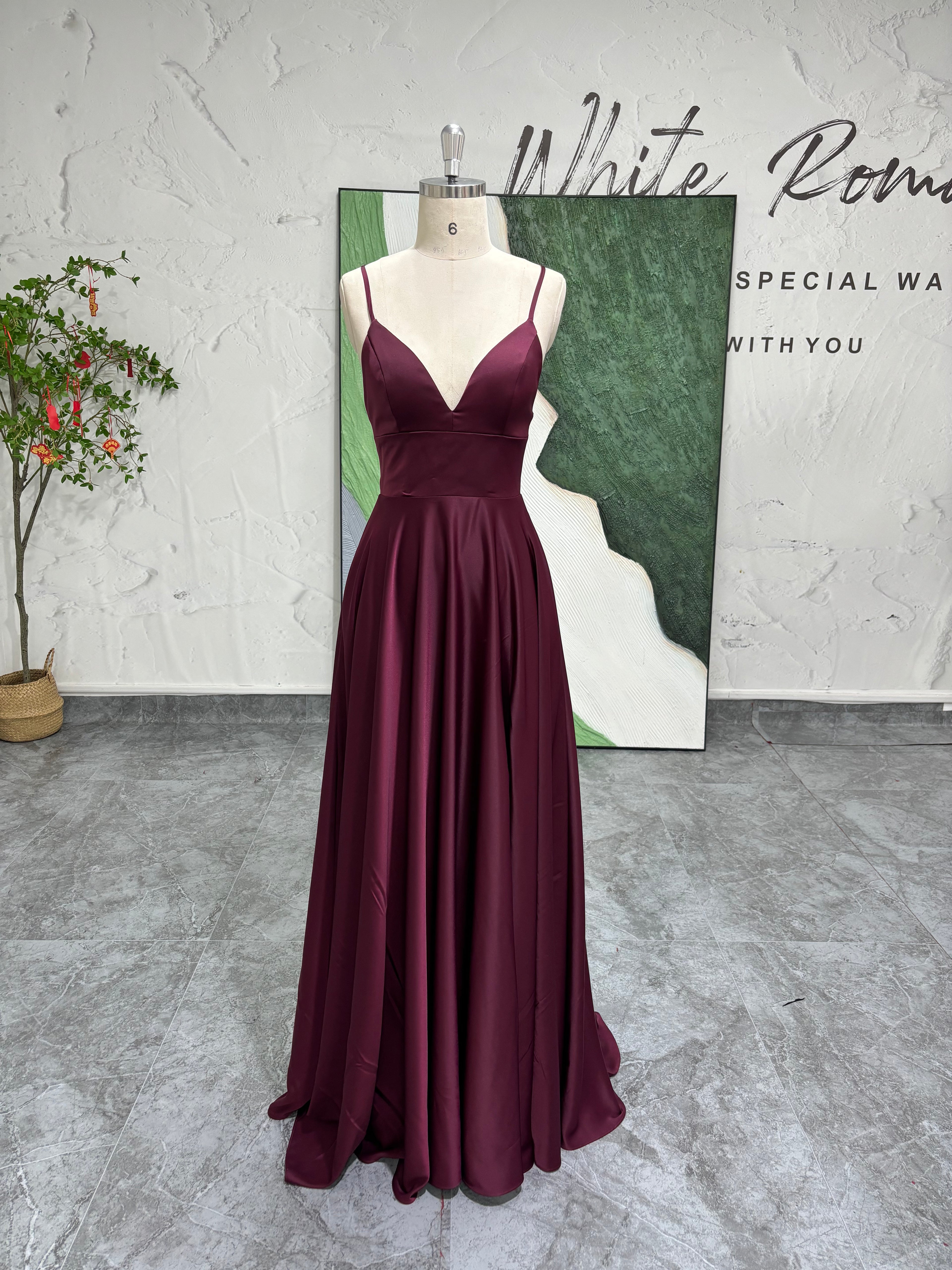 Spaghetti Straps Vintage Prom Dress