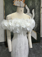 Stereo Petal Short Wedding Dress