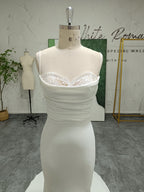 Sweetheart Sleeveless Corset Wedding Dress