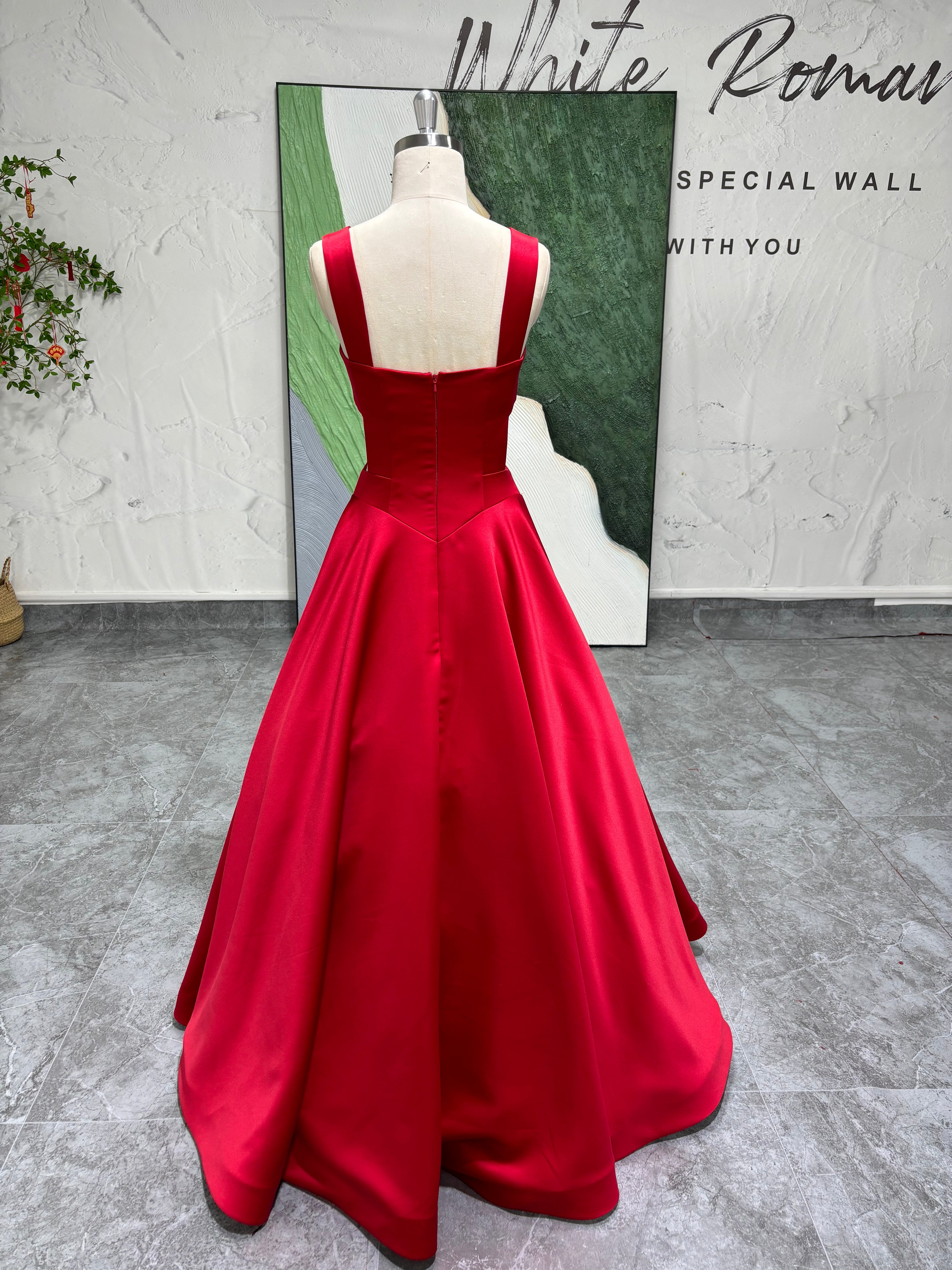 Vintage Red 90S Prom Dress