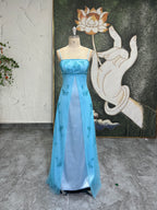 Vintage Spaghetti Straps 90S Prom Dress