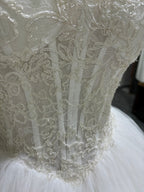 hand-beaded wedding dress