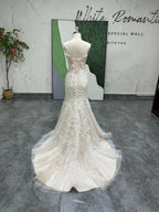 mermaid lace wedding dress